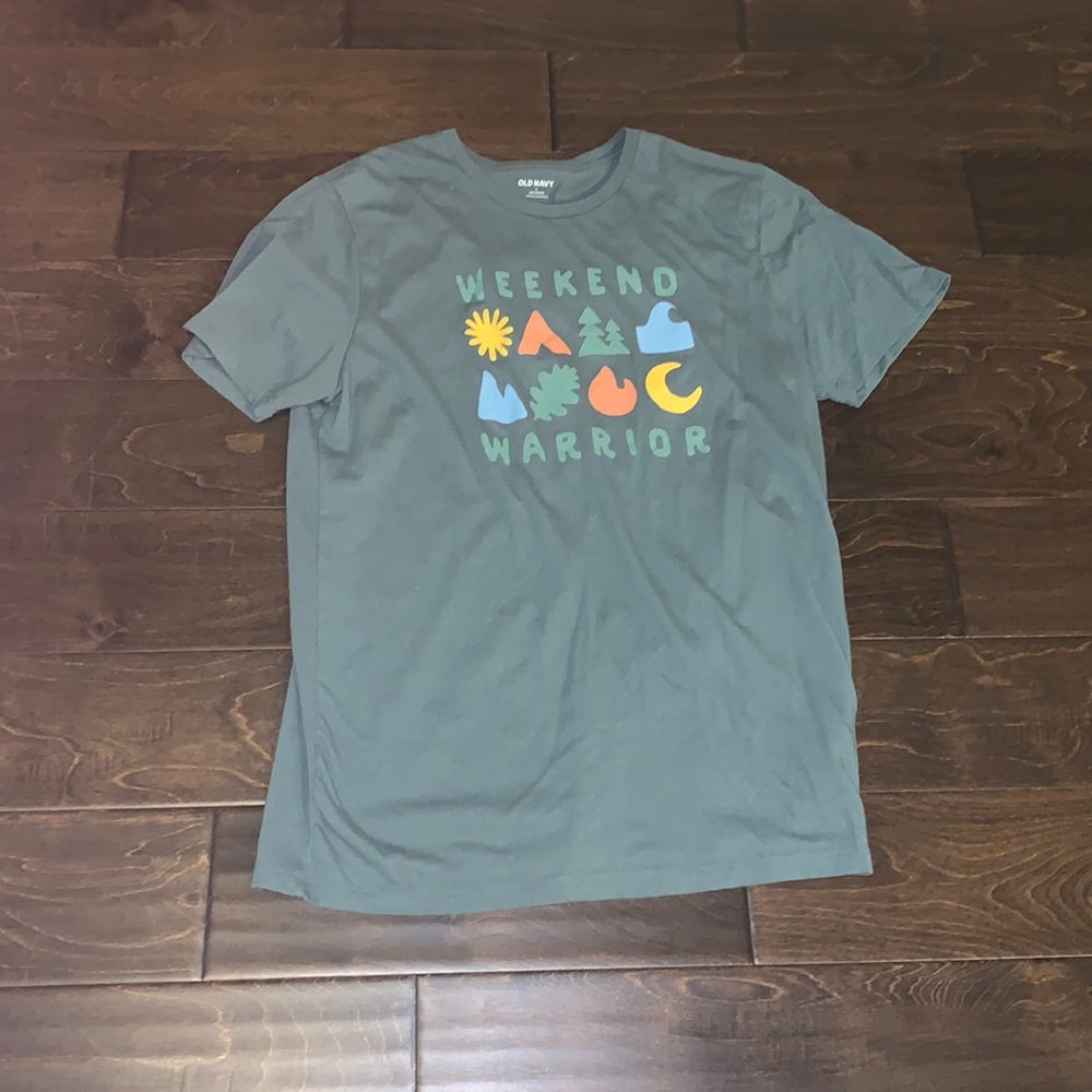 Old Navy Green Weekend Warrior Tee